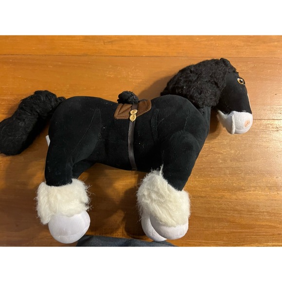 Disney Store Brave Angus Merida's Shire Black & White Horse Plush Animal Toy - Picture 2 of 5